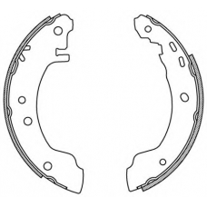 BSA2168.00 OPEN PARTS Комплект тормозных колодок