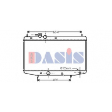 360230N AKS DASIS Радиатор, охлаждение двигателя