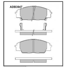 ADB3947 Allied Nippon Тормозные колодки