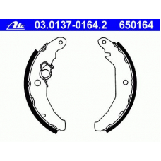 03.0137-0164.2 ATE Комплект тормозных колодок