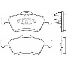 T1914 PAGID Комплект тормозных колодок, дисковый тормоз