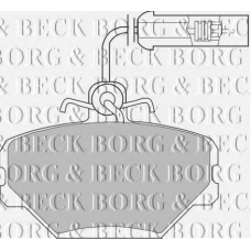 BBP1086 BORG & BECK Комплект тормозных колодок, дисковый тормоз