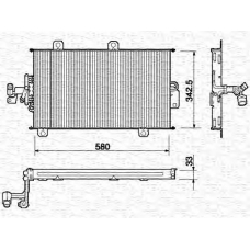 350203100000 MAGNETI MARELLI Конденсатор, кондиционер