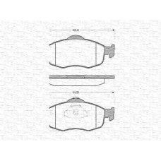 430216170320 MAGNETI MARELLI Комплект тормозных колодок, дисковый тормоз