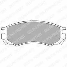 LP1506 DELPHI Комплект тормозных колодок, дисковый тормоз