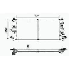 RM0568 EQUAL QUALITY Радиатор, охлаждение двигателя