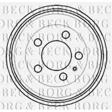BBR7114 BORG & BECK Тормозной барабан