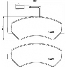 8DB 355 021-281 HELLA PAGID Комплект тормозных колодок, дисковый тормоз