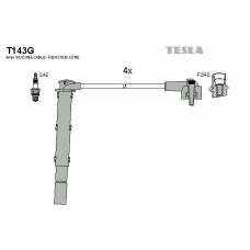 T143G TESLA Комплект проводов зажигания