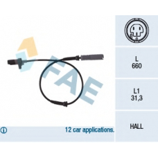 78044 FAE Датчик, частота вращения колеса