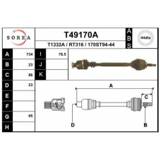 T49170A EAI Приводной вал