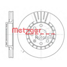 6178.10 METZGER Тормозной диск