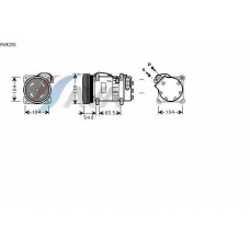 VWK281 AVA Компрессор, кондиционер