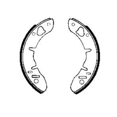 0033 ROULUNDS Brake lining/shoes, front