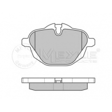 025 245 6118 MEYLE Комплект тормозных колодок, дисковый тормоз