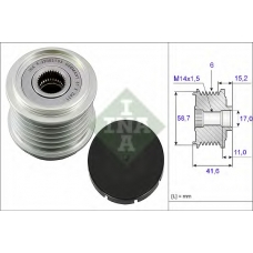 535 0031 10 INA Механизм свободного хода генератора