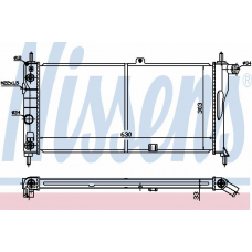 632751 NISSENS Радиатор, охлаждение двигателя