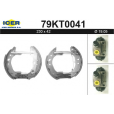 79KT0041 ICER Комплект тормозных колодок
