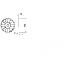 TKR 9143 TIMKEN Натяжной ролик, поликлиновой  ремень