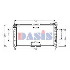 110910N AKS DASIS Радиатор, охлаждение двигателя