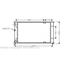 VWA2192 AVA Радиатор, охлаждение двигателя