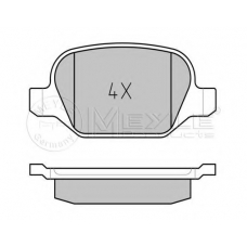 025 235 1716/PD MEYLE Комплект тормозных колодок, дисковый тормоз