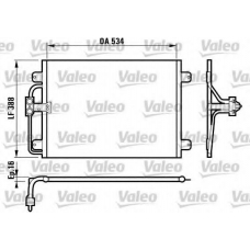 817197 VALEO Конденсатор, кондиционер