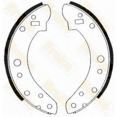 SH2143 BRAKE ENGINEERING Комплект тормозных колодок