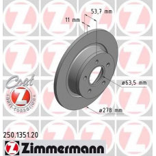 250.1351.20 ZIMMERMANN Тормозной диск