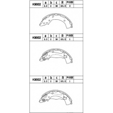 K9002 ASIMCO Комплект тормозных колодок