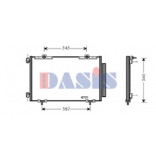 212980N AKS DASIS Конденсатор, кондиционер