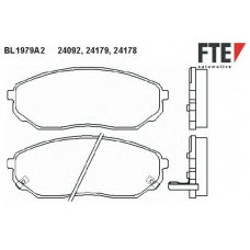 BL1979A2 FTE Комплект тормозных колодок, дисковый тормоз