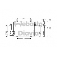 82D0225133A WEBASTO Конденсатор, кондиционер