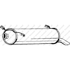 135-697 BOSAL Глушитель выхлопных газов конечный
