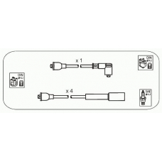 JP331 JANMOR Комплект проводов зажигания