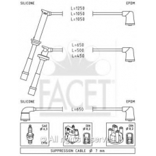 4.9760 FACET Комплект проводов зажигания