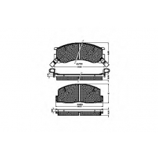 31807 SPIDAN Комплект тормозных колодок, дисковый тормоз