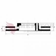 MBR1623 MERITOR Тормозной диск