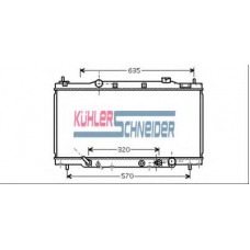 0100361 KUHLER SCHNEIDER Радиатор, охлаждение двигател