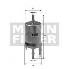 WK 69/2 MANN-FILTER Топливный фильтр