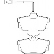 BP1285 QH Benelux Комплект тормозных колодок, дисковый тормоз