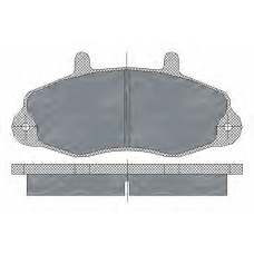 SP 173 PR SCT Комплект тормозных колодок, дисковый тормоз