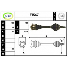 FI547 SERA Приводной вал