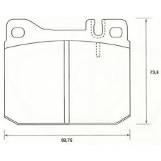 2955404930 STOP Комплект тормозных колодок, дисковый тормоз