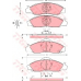 GDB3281 TRW Комплект тормозных колодок, дисковый тормоз