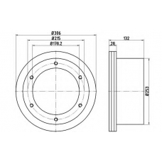 54777PRO PAGID Тормозной диск