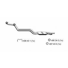 374125 ERNST Предглушитель выхлопных газов