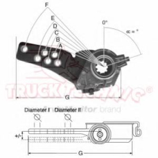 TT70.00.954 TruckTechnic Регулируемый вал, регулятор