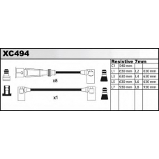 XC494 QUINTON HAZELL Ккомплект проводов зажигания