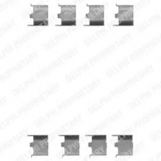 LX0147 DELPHI Комплектующие, колодки дискового тормоза